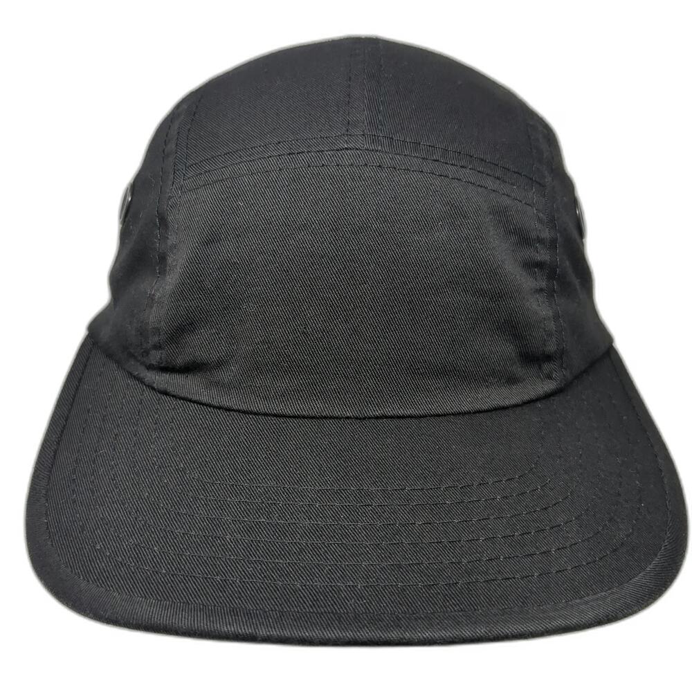 Rothco 5 Panel Black Hat One Size Adjustable Metal Side Vents Blank Tactical Cap